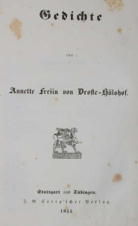 Droste-Hülshoff, A.v. - photo 1