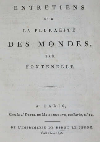 Fontenelle, (B.). - Foto 2 Fontenelle, (B.). - Foto 2