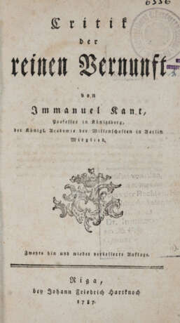 Kant, I. - photo 1 Kant, I. - photo 1