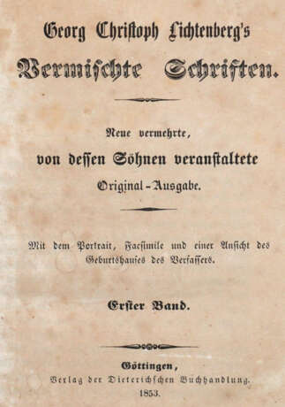 Lichtenberg, G.C. - фото 1 Lichtenberg, G.C. - фото 1