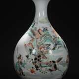 Colorful glaze Beijing opera characters porcelain bottle in the Qing Dynasty - photo 4