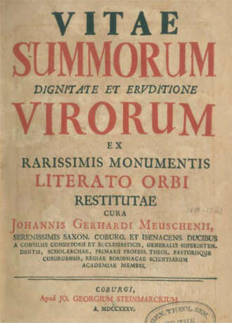 Meuschen, J.G. (Hrsg.). - photo 1 Meuschen, J.G. (Hrsg.). - photo 1