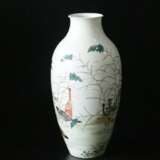 Qing Dynasty Qianlong pastels glaze geese reed ornamental bottle - Foto 4