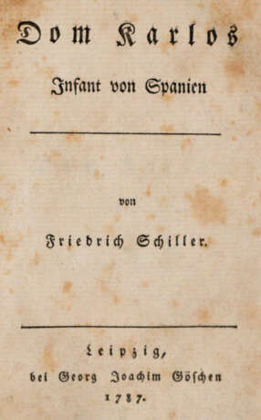 Schiller, F.(v.). - фото 1 Schiller, F.(v.). - фото 1