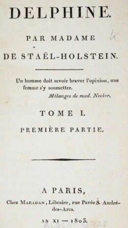 Stael-Holstein, (A.L.G.de.). - photo 1 Stael-Holstein, (A.L.G.de.). - photo 1