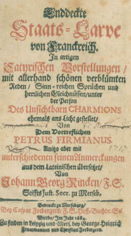 (Zacharie de Lisieux, Pseud.:) P.Firmianus. - Foto 1