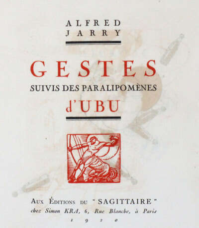 Jarry, A. - photo 1 Jarry, A. - photo 1