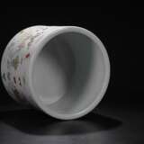 Late Qing Dynasty pastel glaze pen container - фото 4