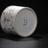 Late Qing Dynasty pastel glaze pen container - photo 6
