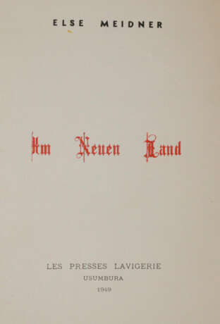 Meidner, E. - photo 2 Meidner, E. - photo 2