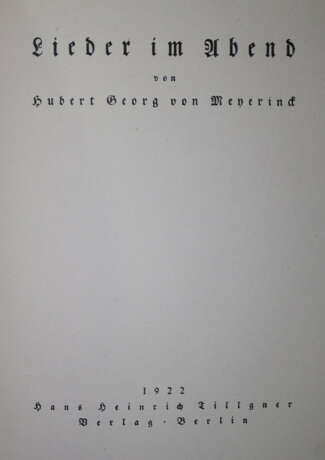 Meyerinck, H.G.v. - Foto 1