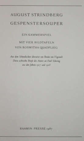 Strindberg, A. - фото 1 Strindberg, A. - фото 1