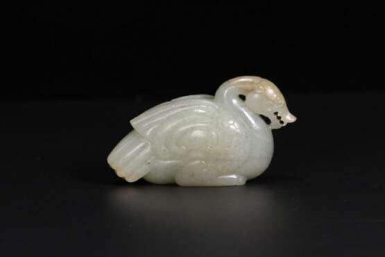 Han Dynasty Hetian jade Sculpture duck Decoration - Foto 1
