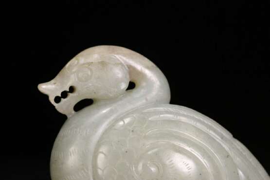 Han Dynasty Hetian jade Sculpture duck Decoration - Foto 7