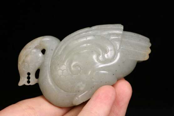 Han Dynasty Hetian jade Sculpture duck Decoration - photo 8