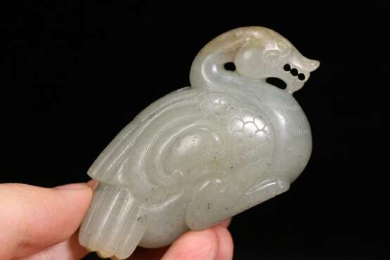 Han Dynasty Hetian jade Sculpture duck Decoration - Foto 9