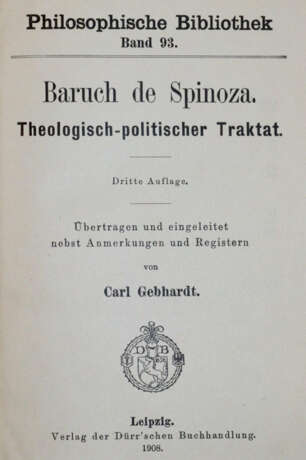 Spinoza, B.de. - photo 1