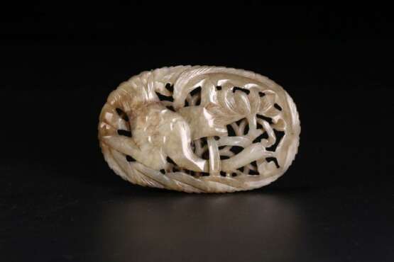 Qing Dynasty Hetian jade Carving crane Jade ornament - photo 1