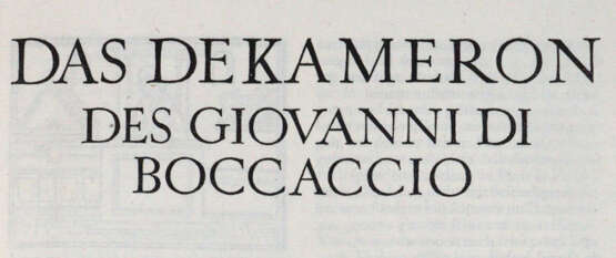 Boccaccio, G. - Foto 1