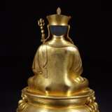 Qing Dynasty Copper gilt lotus Sitting image - Foto 7