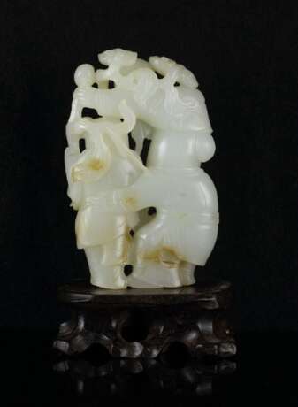Hetian jade Carving Ganoderma character Decoration - фото 2