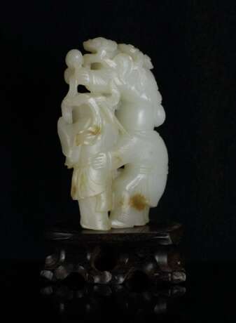 Hetian jade Carving Ganoderma character Decoration - photo 3