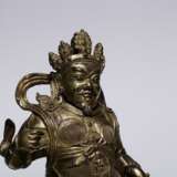 Qing Dynasty Copper gilt God of wealth Sitting image - фото 2
