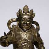 Qing Dynasty Copper gilt God of wealth Sitting image - фото 6