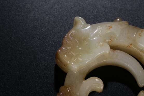 Hetian White jade Carving Dragon Jade ornament - Foto 2