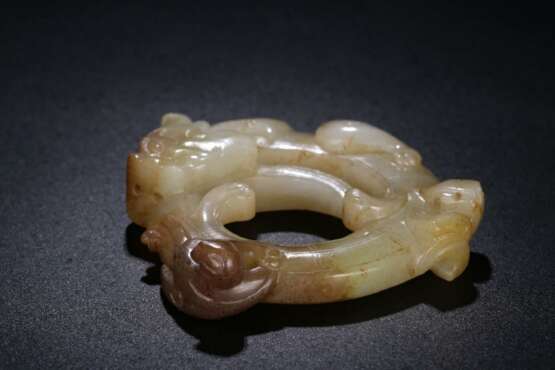 Hetian White jade Carving Dragon Jade ornament - Foto 5