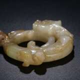 Hetian White jade Carving Dragon Jade ornament - фото 6