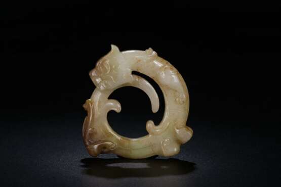 Hetian White jade Carving Dragon Jade ornament - Foto 8