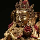 Qing Dynasty Copper gilt God of wealth Buddha statue - photo 4