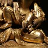 Qing Dynasty Copper gilt God of wealth Buddha statue - фото 5