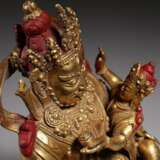 Qing Dynasty Copper gilt God of wealth Buddha statue - фото 7