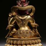Qing Dynasty Copper gilt God of wealth Buddha statue - фото 8