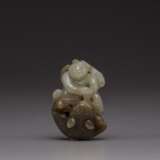 China 19th century three item Carving jade article - photo 5