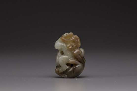 China 19th century three item Carving jade article - фото 6