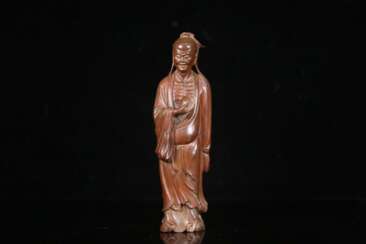 Qing Dynasty Boxwood Carving character
