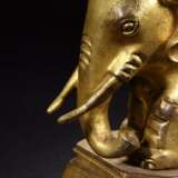 A Pair of copper gilt elephants in the Qing Dynasty - photo 5