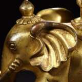 A Pair of copper gilt elephants in the Qing Dynasty - photo 6
