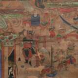 a pair China Qing Dynasty Taoism Figure painting - фото 3
