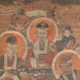 a pair China Qing Dynasty Taoism Figure painting - photo 6