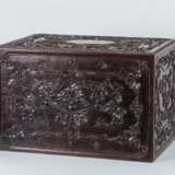 China 19th century Rosewood carving box - photo 1