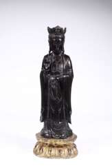 Qing Dynasty Agarwood Sculpture Guanyin image