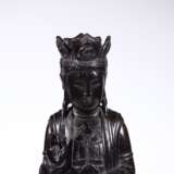 Qing Dynasty Agarwood Sculpture Guanyin image - Foto 2