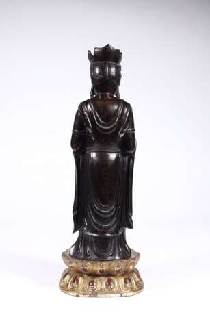Qing Dynasty Agarwood Sculpture Guanyin image - Foto 7