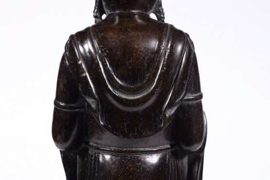 Qing Dynasty Agarwood Sculpture Guanyin image - Foto 8