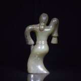 Warring States Hetian jade dancing girl sculpture - Foto 8