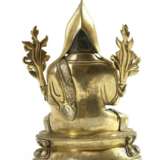 China Tibet copper gilt lama buddha statue - фото 5